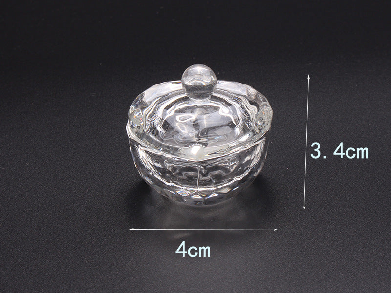 Multi-shaped Nail Art Acrylic Liquid Power Dappen Dish with Lid