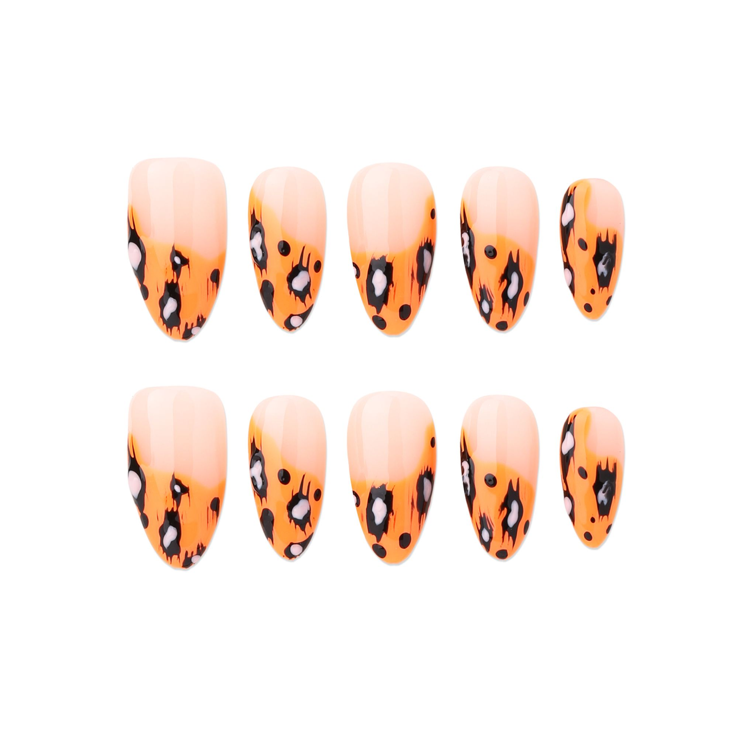 Amonds-Medium Nail-Leopard (10pcs) OM30XX015