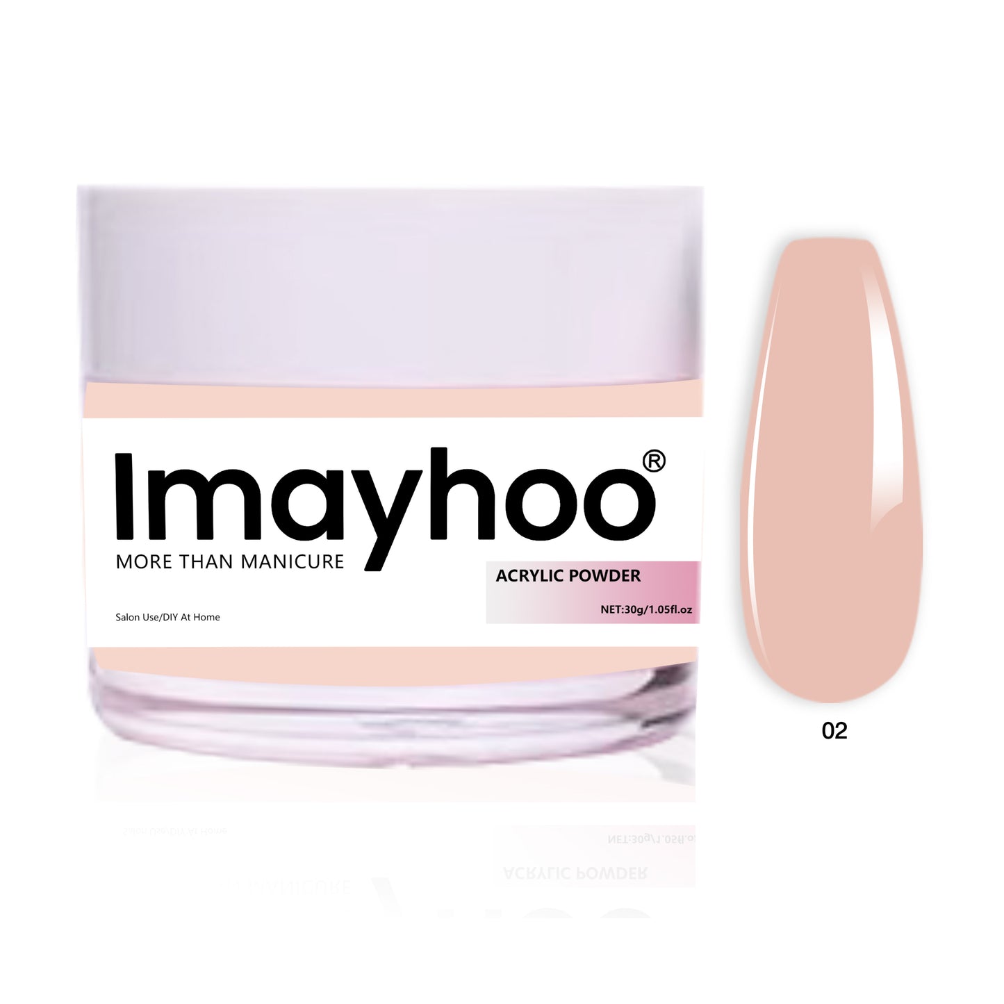 Imayhoo Ultra-Smooth Clear Professional Acrylic Powder (30g/1.05oz)