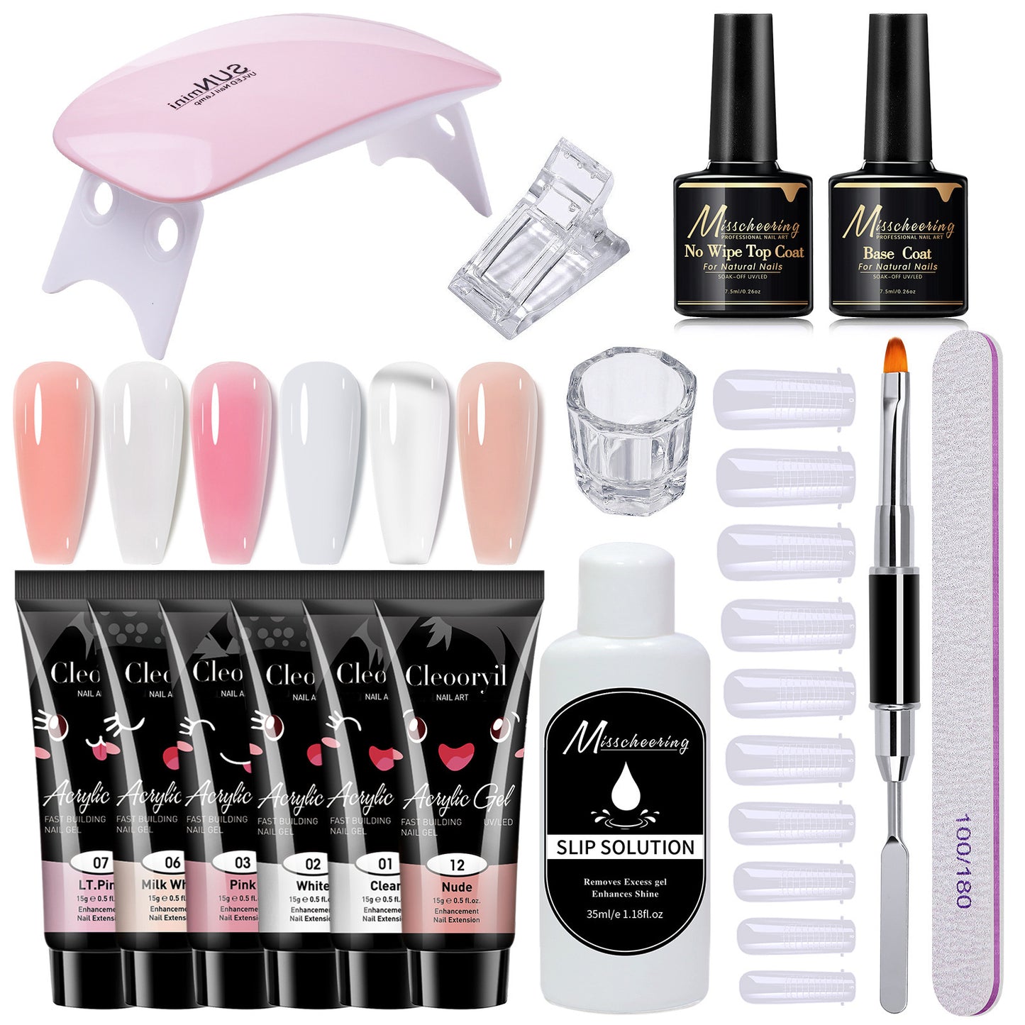15PCS Poly Extension Gel Manicure Kit