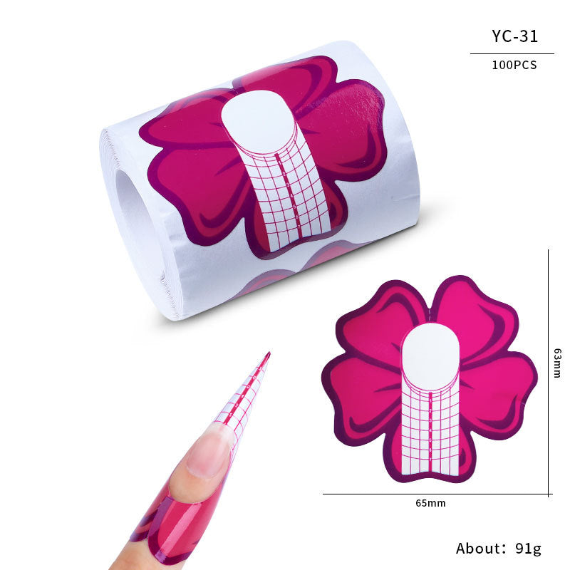 Nail art extension professional paper nail form100pcs
