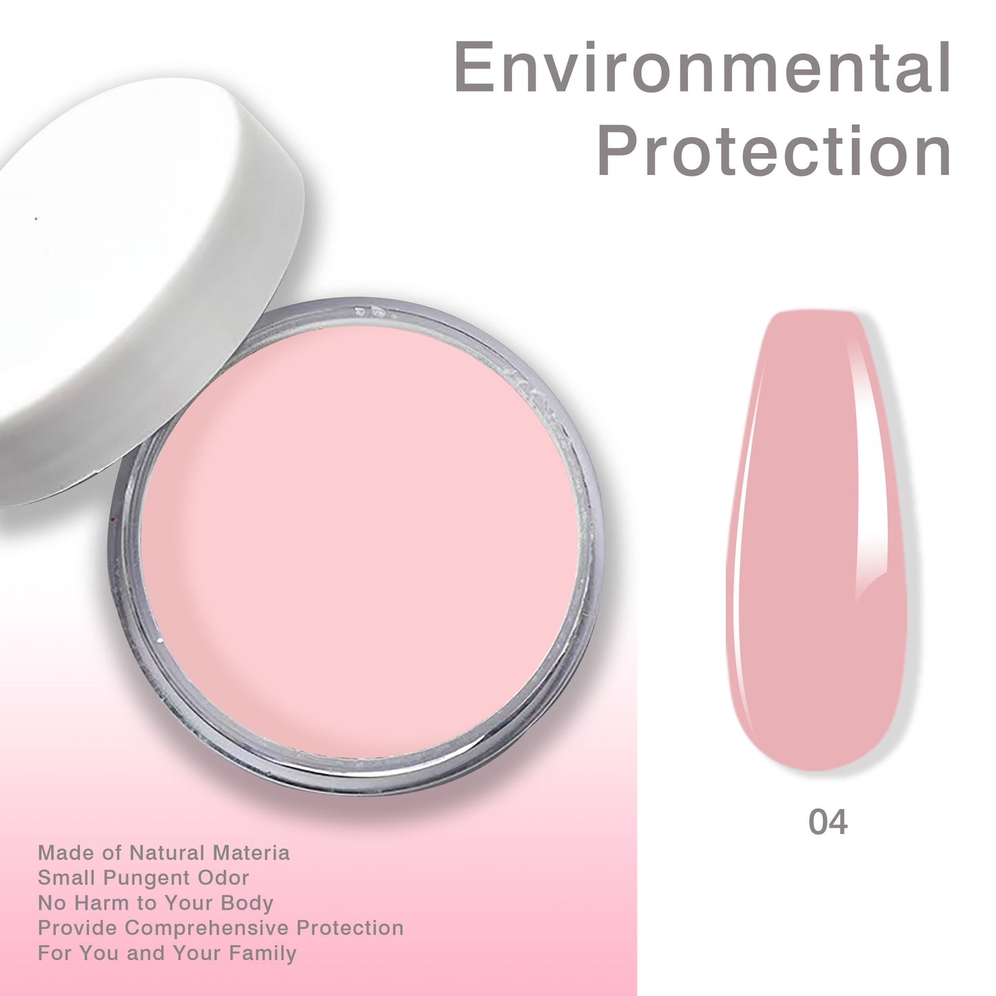 Imayhoo Ultra-Smooth Coral Blush Professional Acrylic Powder (30g/1.05oz)