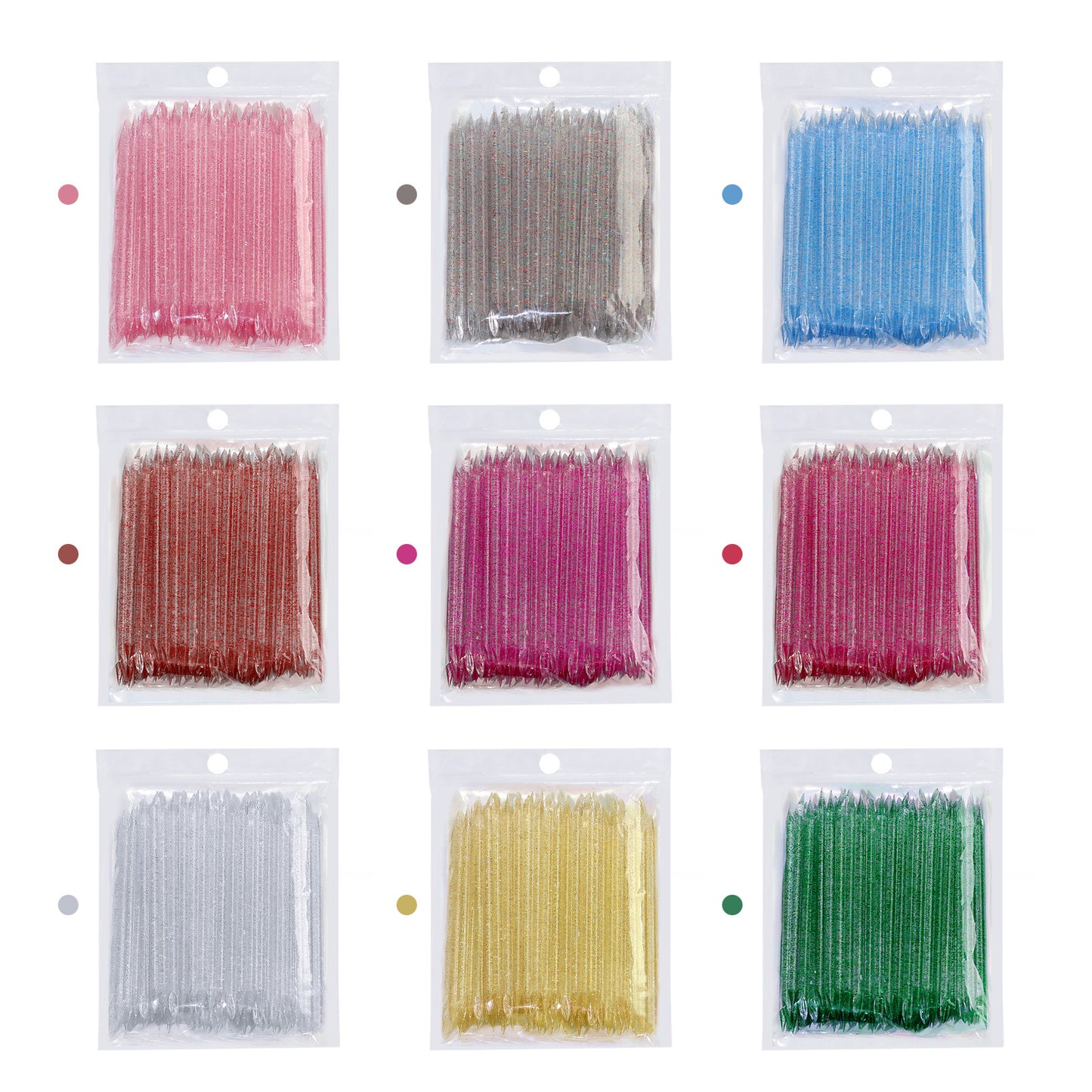 press on nails cuticle plastic stick 100pcs/bag