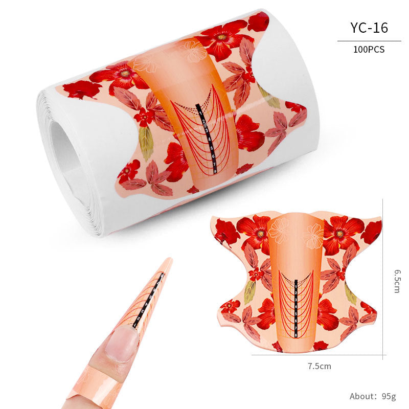 Nail art extension professional paper nail form100pcs
