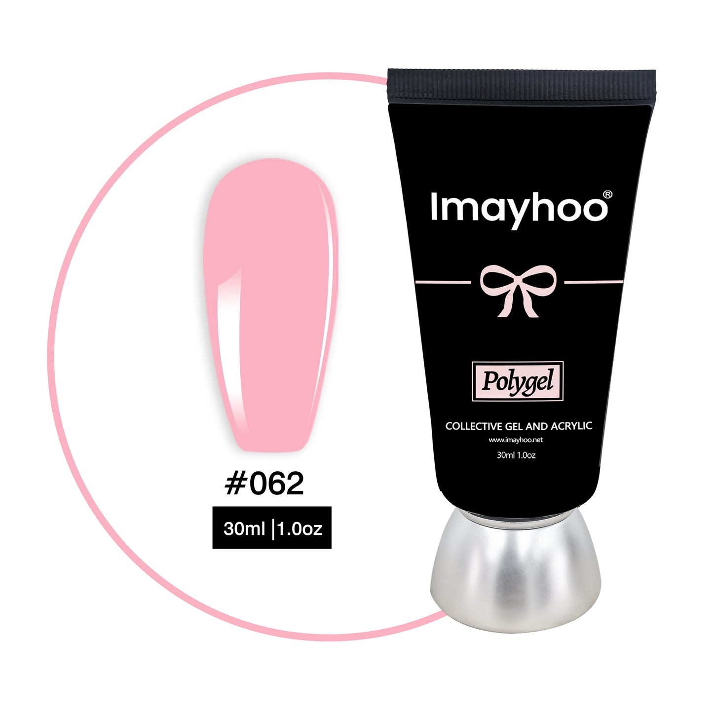 Imayhoo Poly Gel Light Pink(30ml/1.0oz)