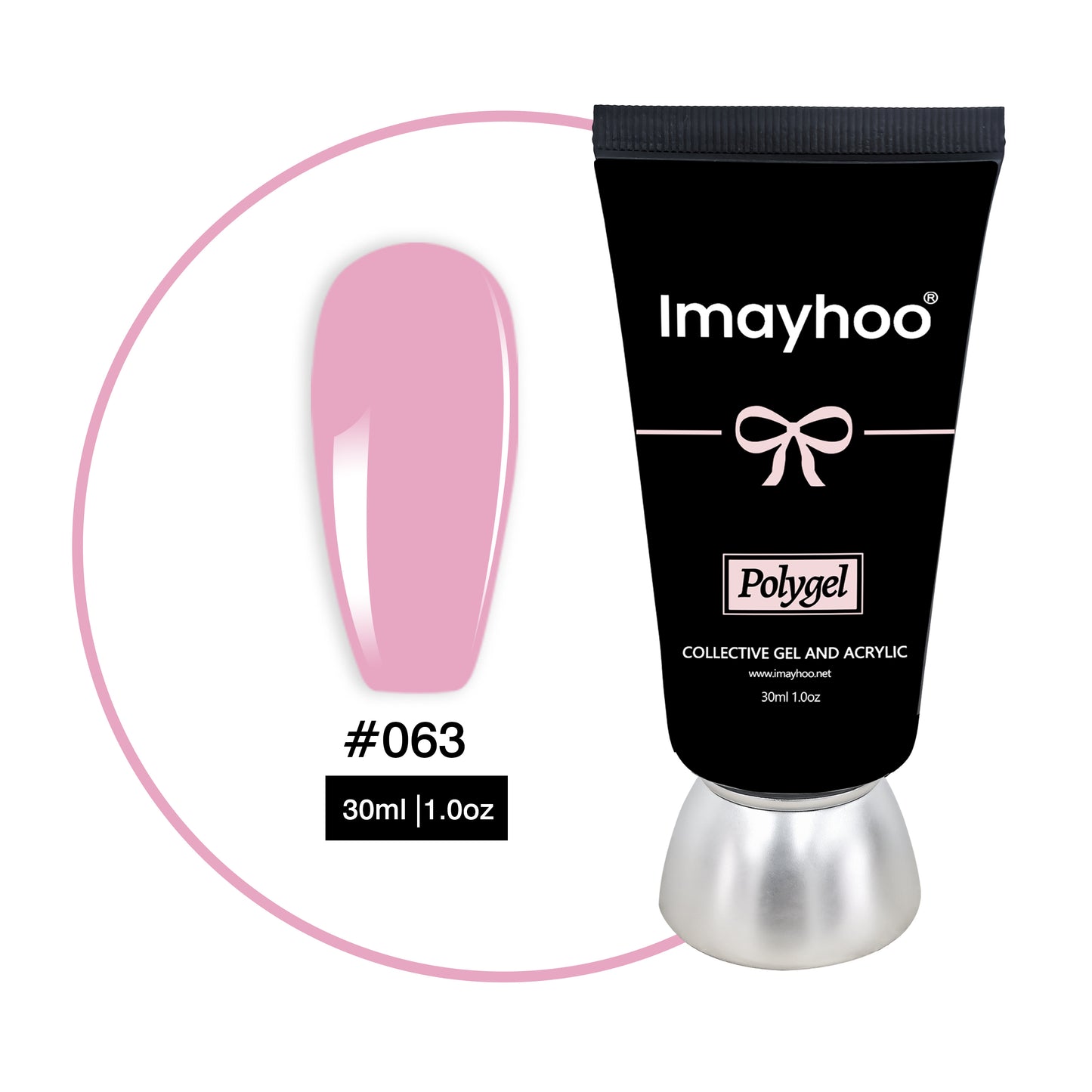 Imayhoo Poly Gel Light Pink(30ml/1.0oz)