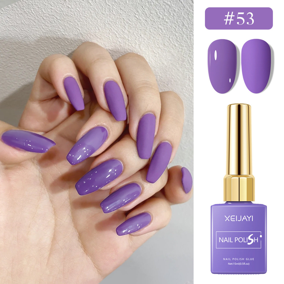 6 Colors Purple Series Gel Nail Polish