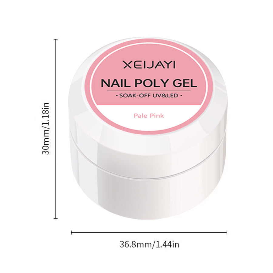 XEIJAYI 18 Colors Crystal Nail Poly Gel UV Phototherapy Glue 8g
