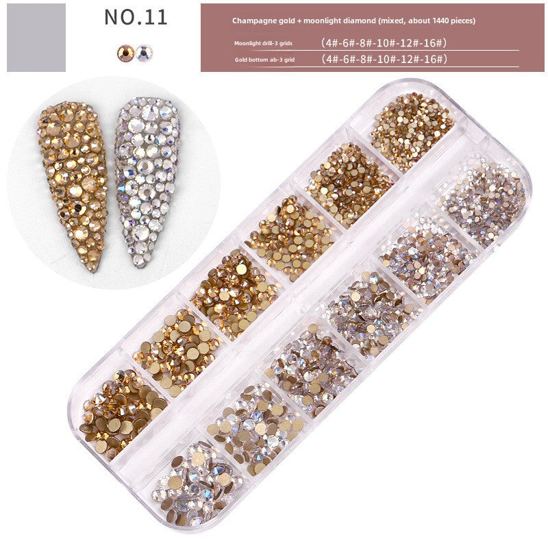 Nail Art Colorful Rhinestones Diamond Accessory Set