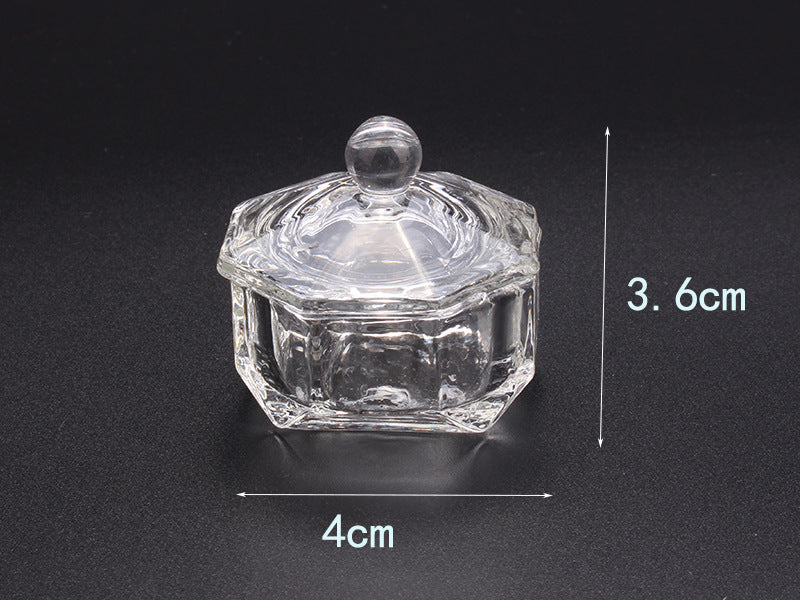 Multi-shaped Nail Art Acrylic Liquid Power Dappen Dish with Lid