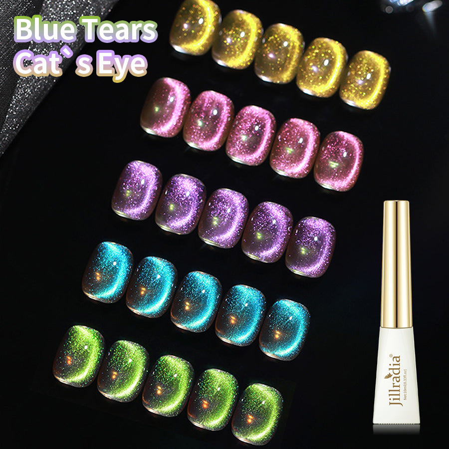 Cat's Eye Gel Polish Giltter UV Nail Gel Polish 5 Colors Set 10ML/PCS