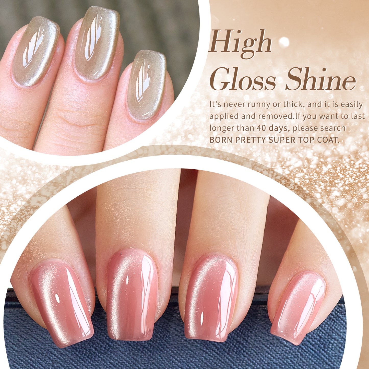 6 Colors Cat's Eye Gel Nail Polish Set 5g