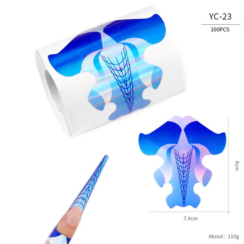 Nail art extension professional paper nail form100pcs