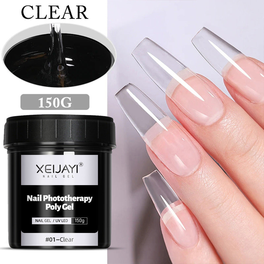 XEIJAYI 18 Colors Large Capacity Nail Phototherapy Poly Gel 150g