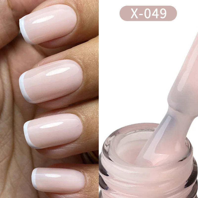 XEIJAYI UV GEL Nail Polish Nude Pink White Brown Ice Milk Colors Salon Gel Manicure Diy At Home Nail Art 7.3ml (0.25Fl. Oz)/pcs