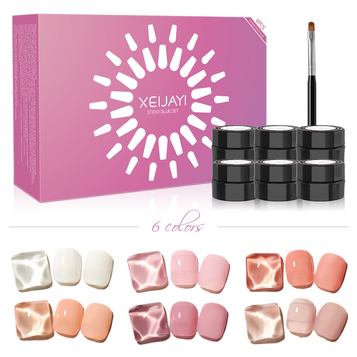 Gel Polish Kit 6 Colors 5ml/pcs