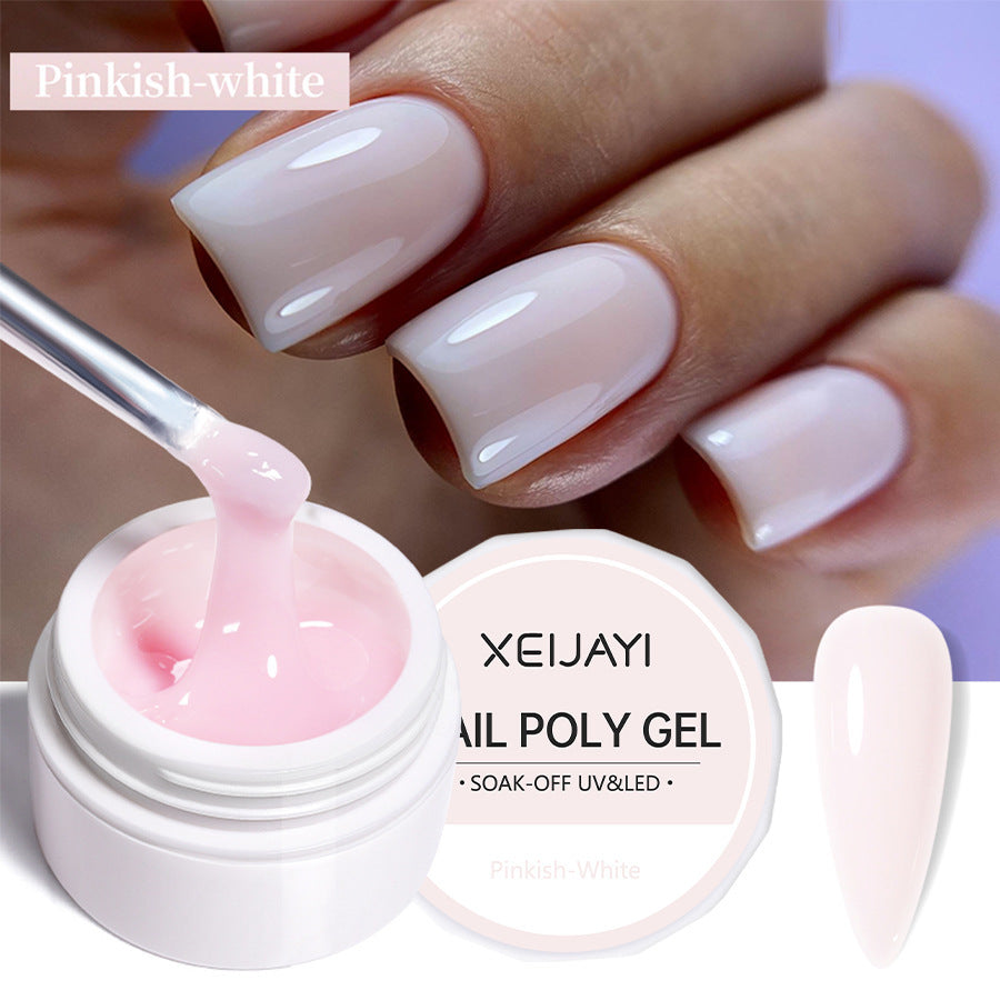XEIJAYI 18 Colors Crystal Nail Poly Gel UV Phototherapy Glue 8g