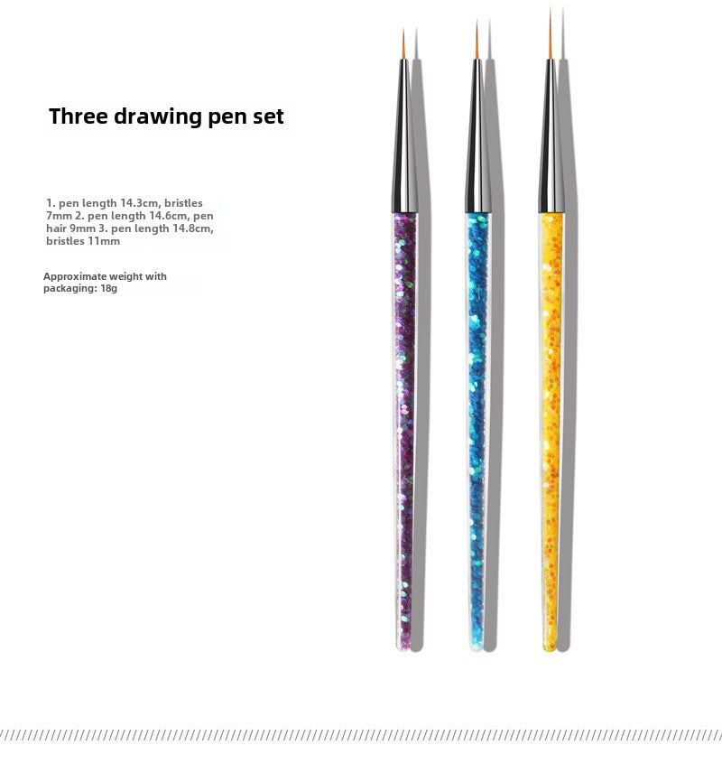 Professional Nail Art Liner Brush Kit