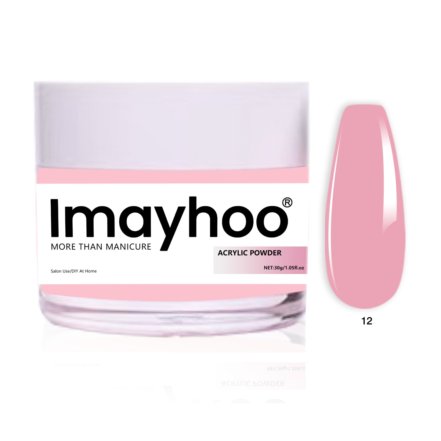 Imayhoo Ultra-Smooth Orchid Pink Professional Acrylic Powder (30g/1.05oz)