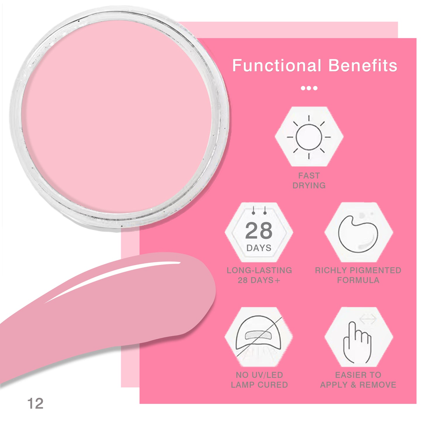 Imayhoo Ultra-Smooth Orchid Pink Professional Acrylic Powder (30g/1.05oz)