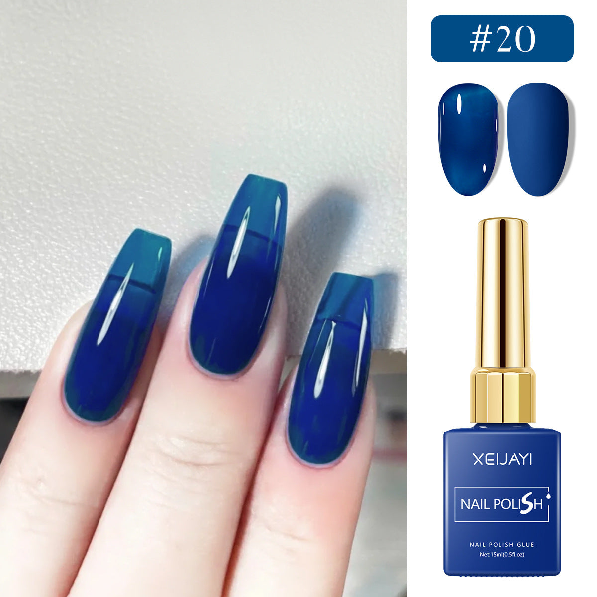 6 Colors Blue Series Gel Nail Polish