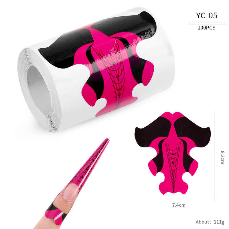 Nail art extension professional paper nail form100pcs