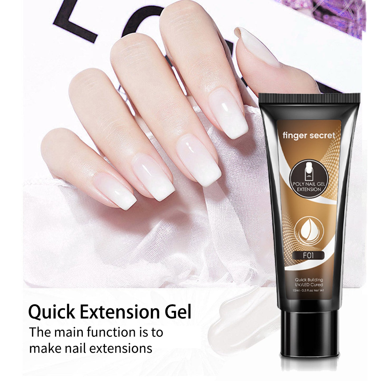 Finger Secret Poly Gel 15ml/pcs