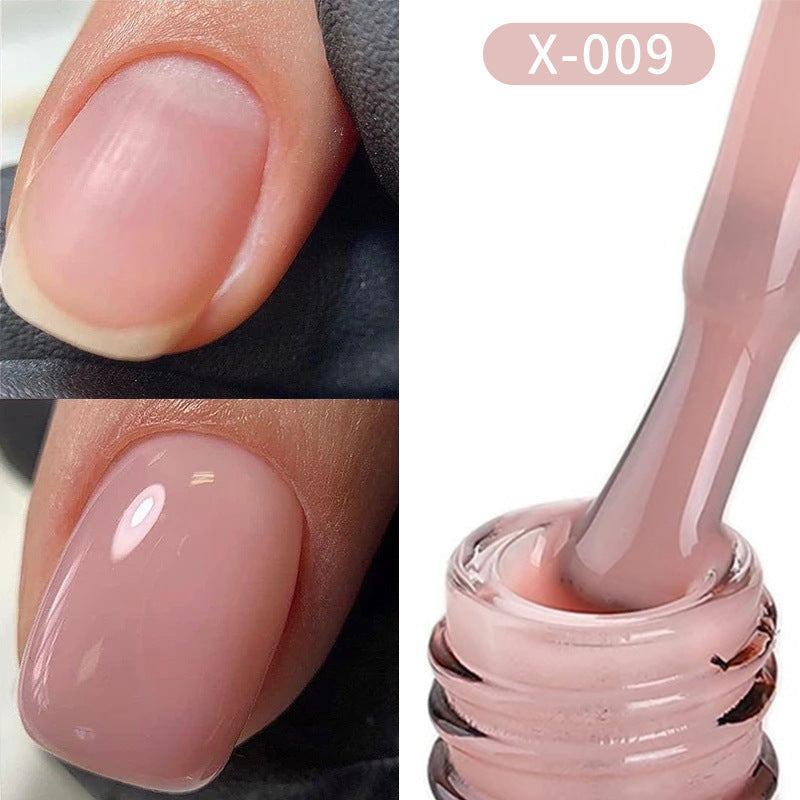 XEIJAYI UV GEL Nail Polish Nude Pink White Brown Ice Milk Colors Salon Gel Manicure Diy At Home Nail Art 7.3ml (0.25Fl. Oz)/pcs