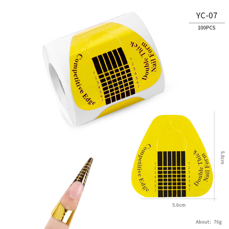 Nail art extension professional paper nail form100pcs