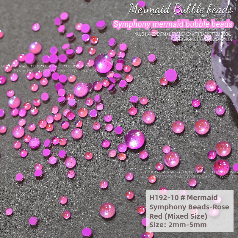 100pcs Mermaid Nail Art Charms