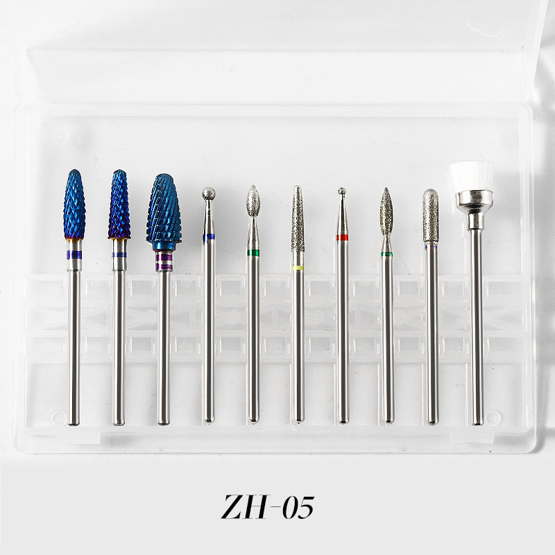 Nail Drill Bits Complete Set 10pcs