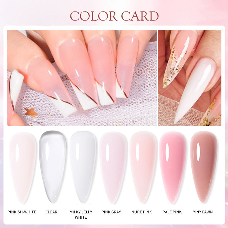 XEIJAYI 18 Colors Crystal Nail Poly Gel UV Phototherapy Glue 8g