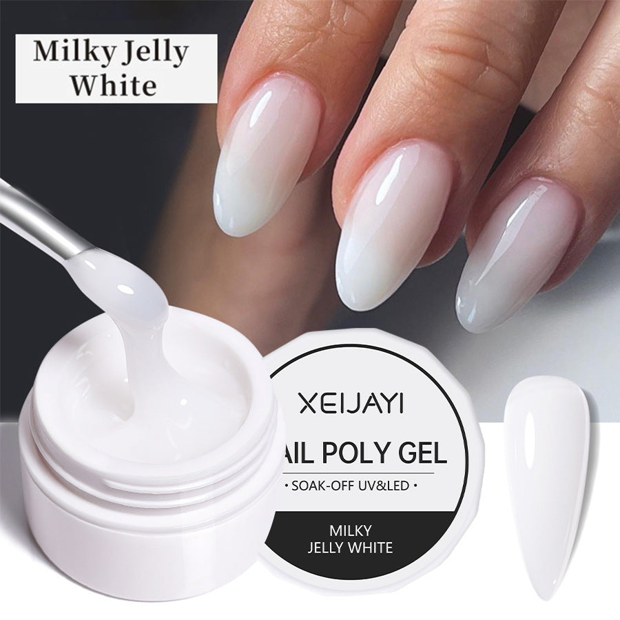 XEIJAYI 18 Colors Crystal Nail Poly Gel UV Phototherapy Glue 8g