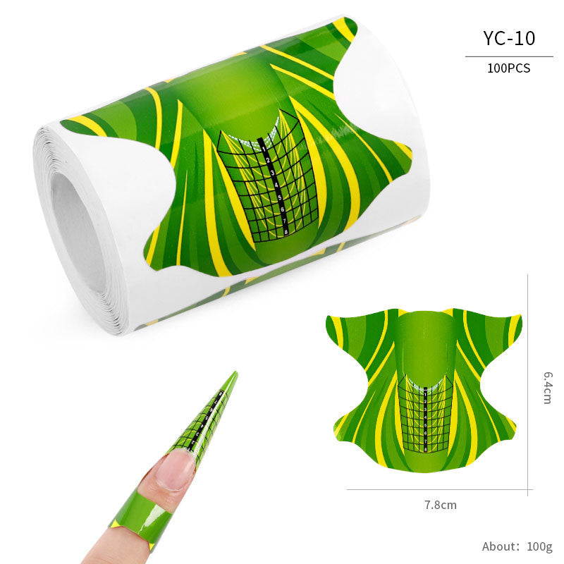 Nail art extension professional paper nail form100pcs