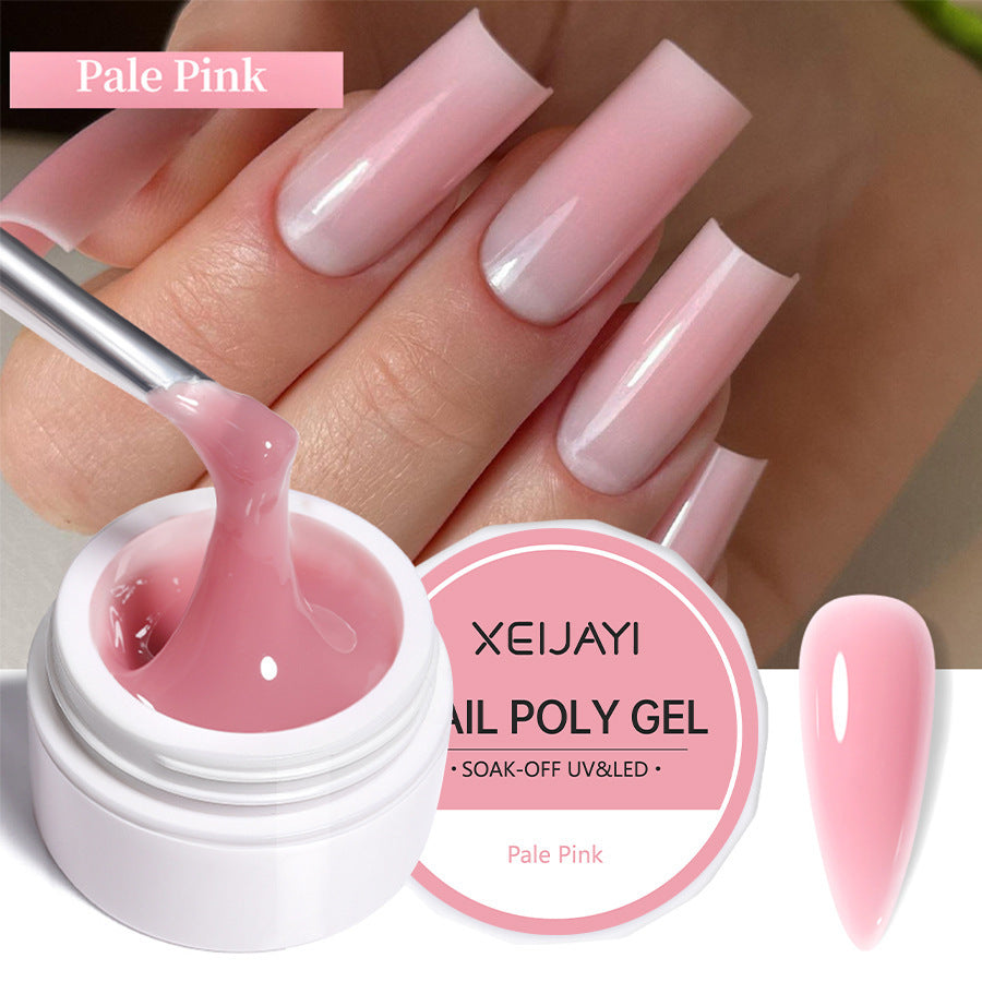 XEIJAYI 18 Colors Crystal Nail Poly Gel UV Phototherapy Glue 8g