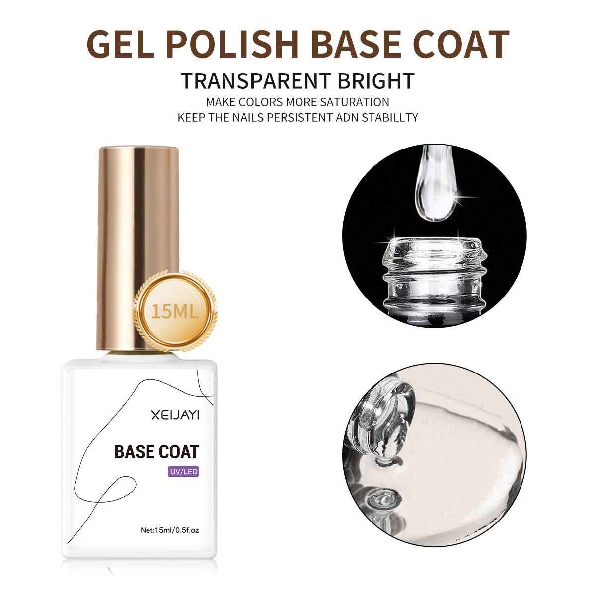 3pcs Base Coat Matte Top Coat Set