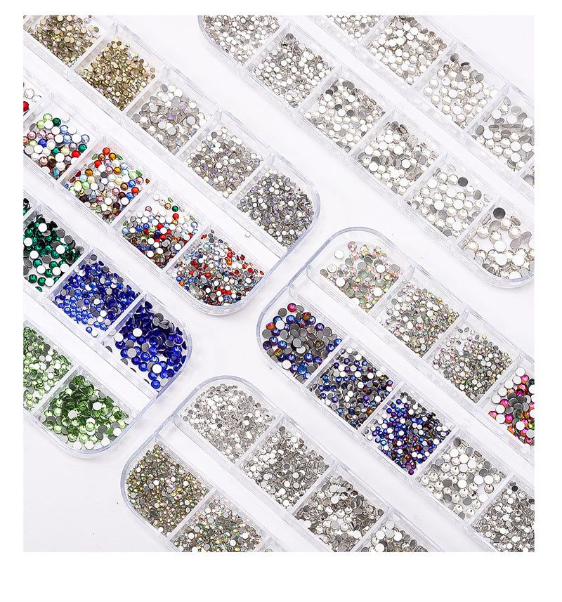 Nail Art Rhinestone Kits Flatback Colorful Rhinestones Crystals AB