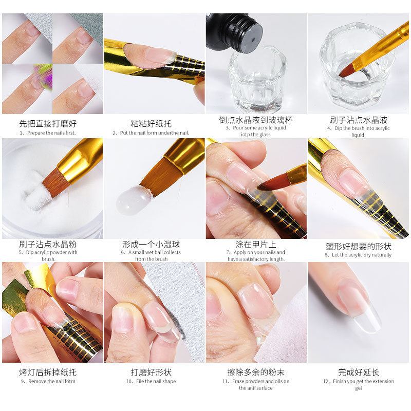 Misscheering Acrylic Powder Kit 8 Colors*10g/pcs