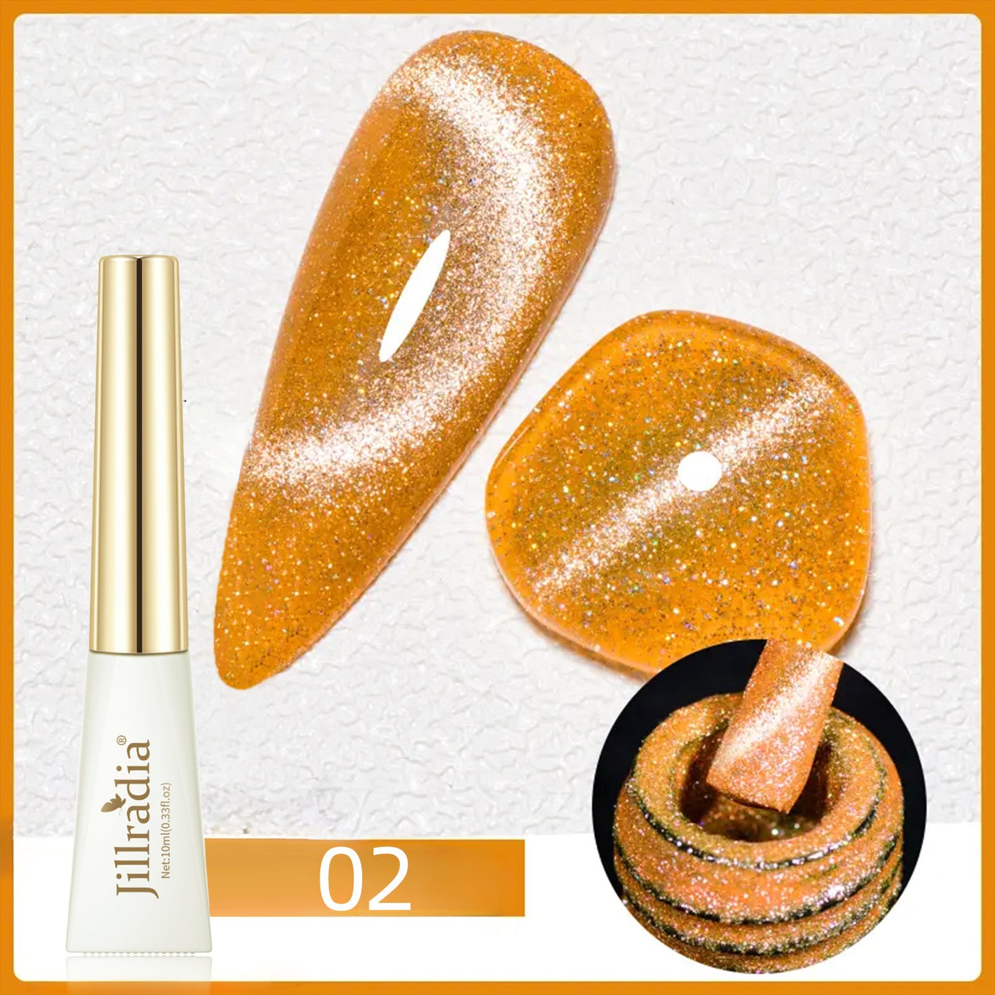 Amber Cat's Eye Gel Polish 6 Colors 10ml/PCs
