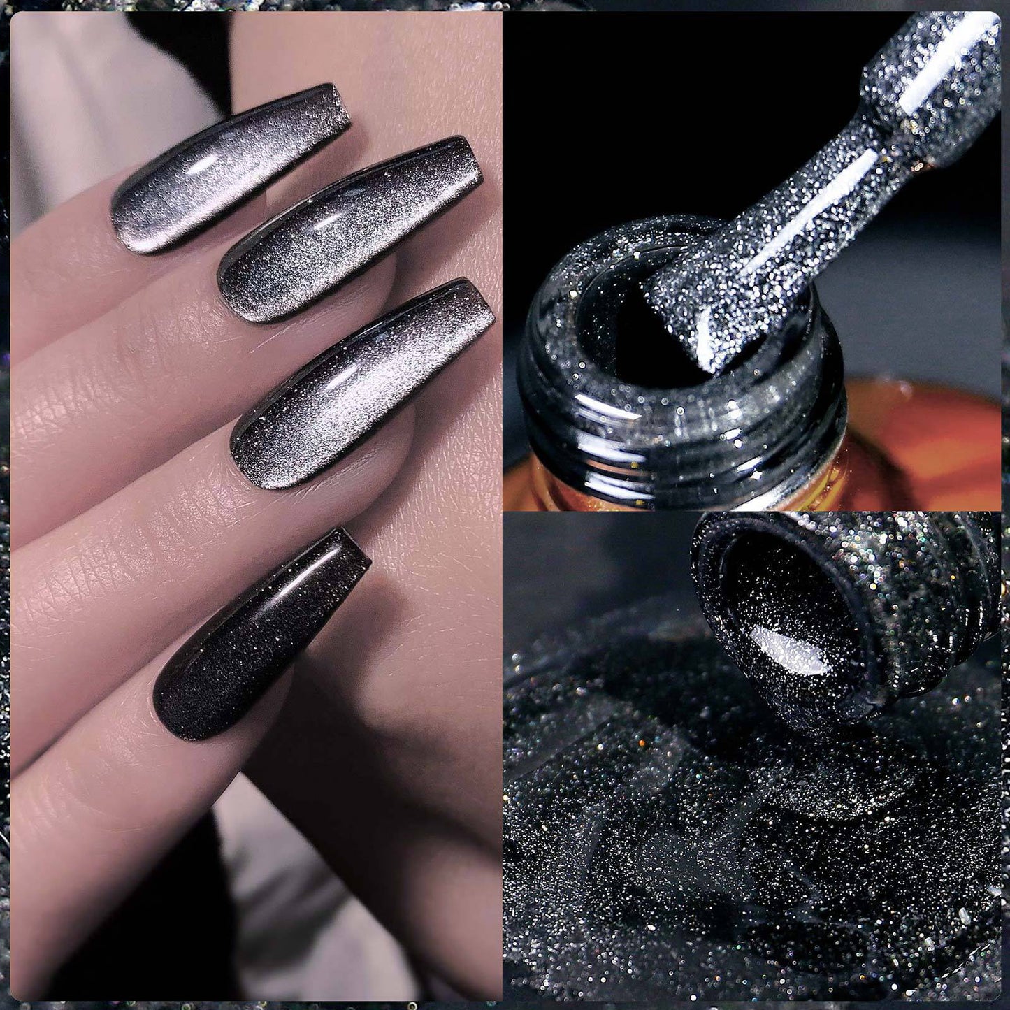 Black cateyes gel polish 7.5ml