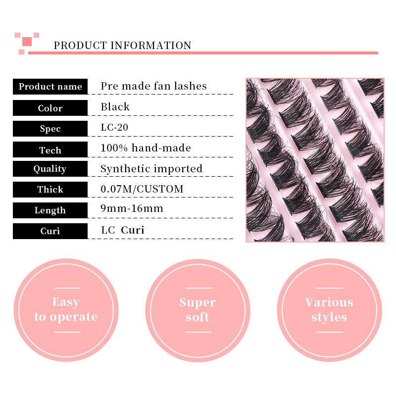 10 Rows False Eyelashes Extension set