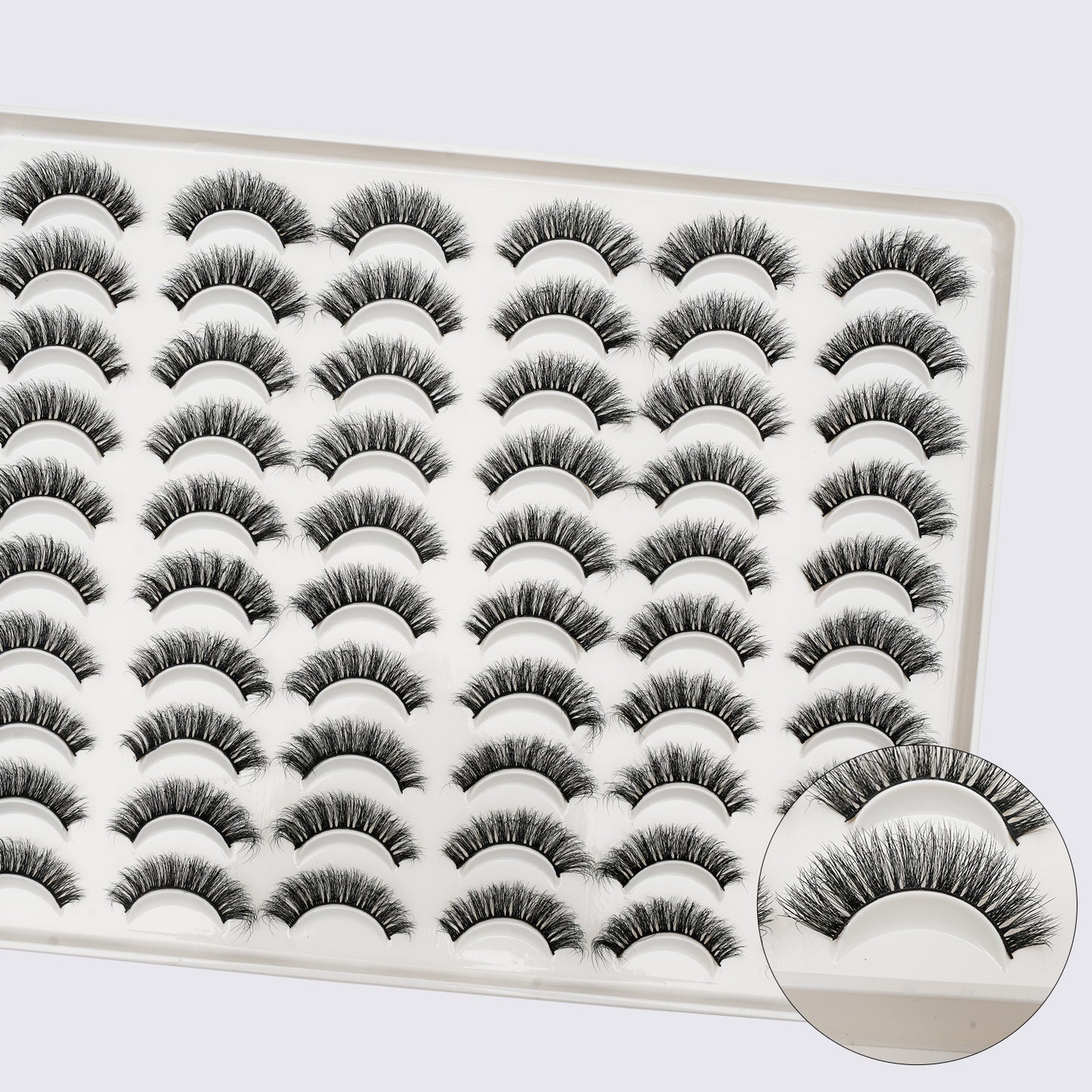 Fluffy false eyelashes