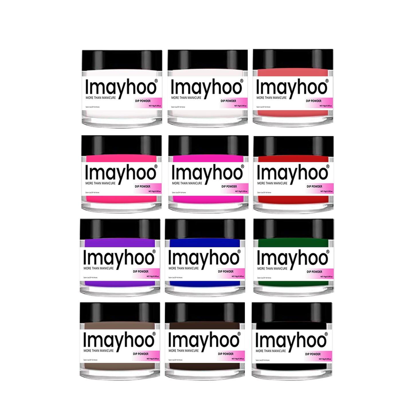 Imayhoo Dipping Powder 12 Colors KIT