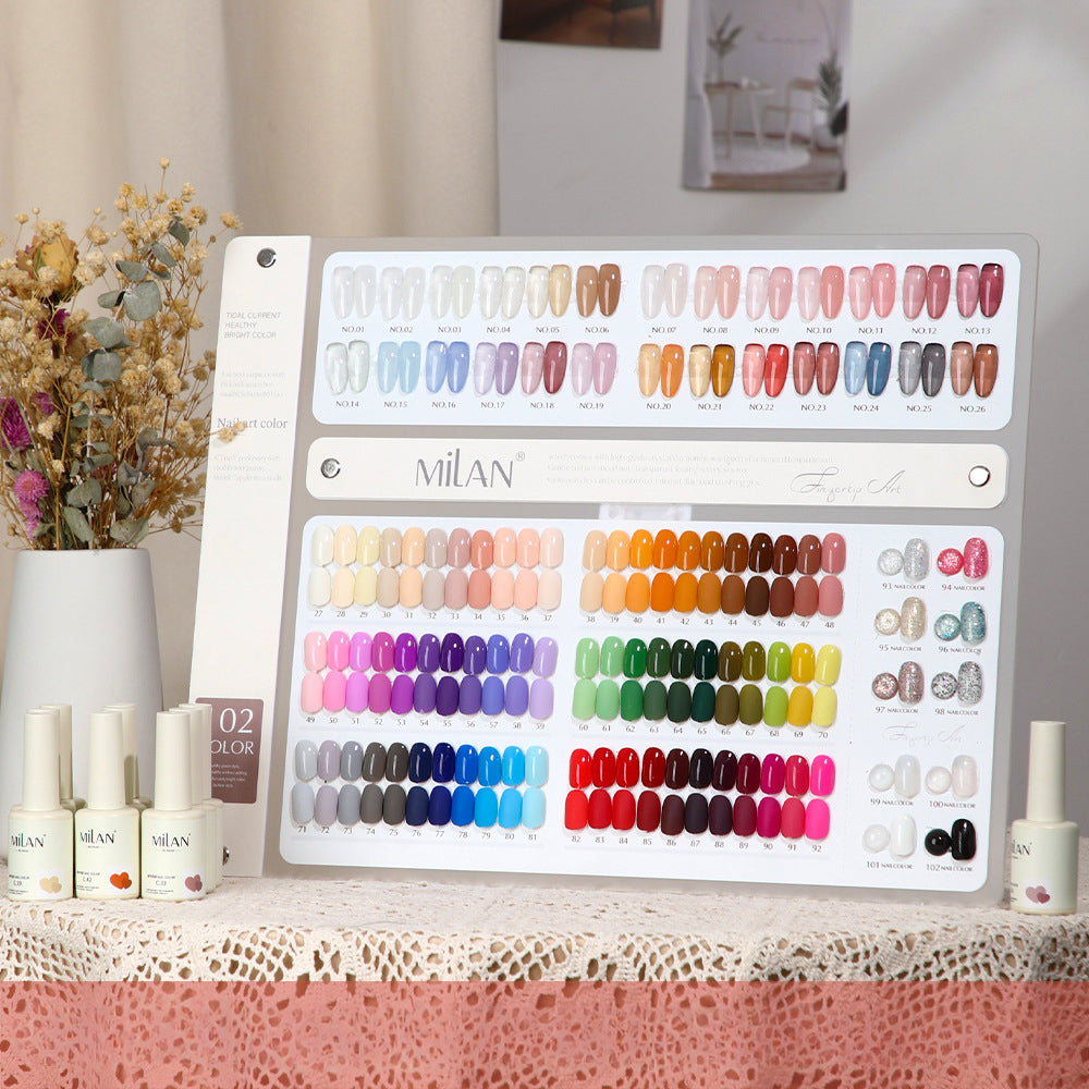 102 Colors Gel Polish Kit 15ml/pcs (with Display Board)