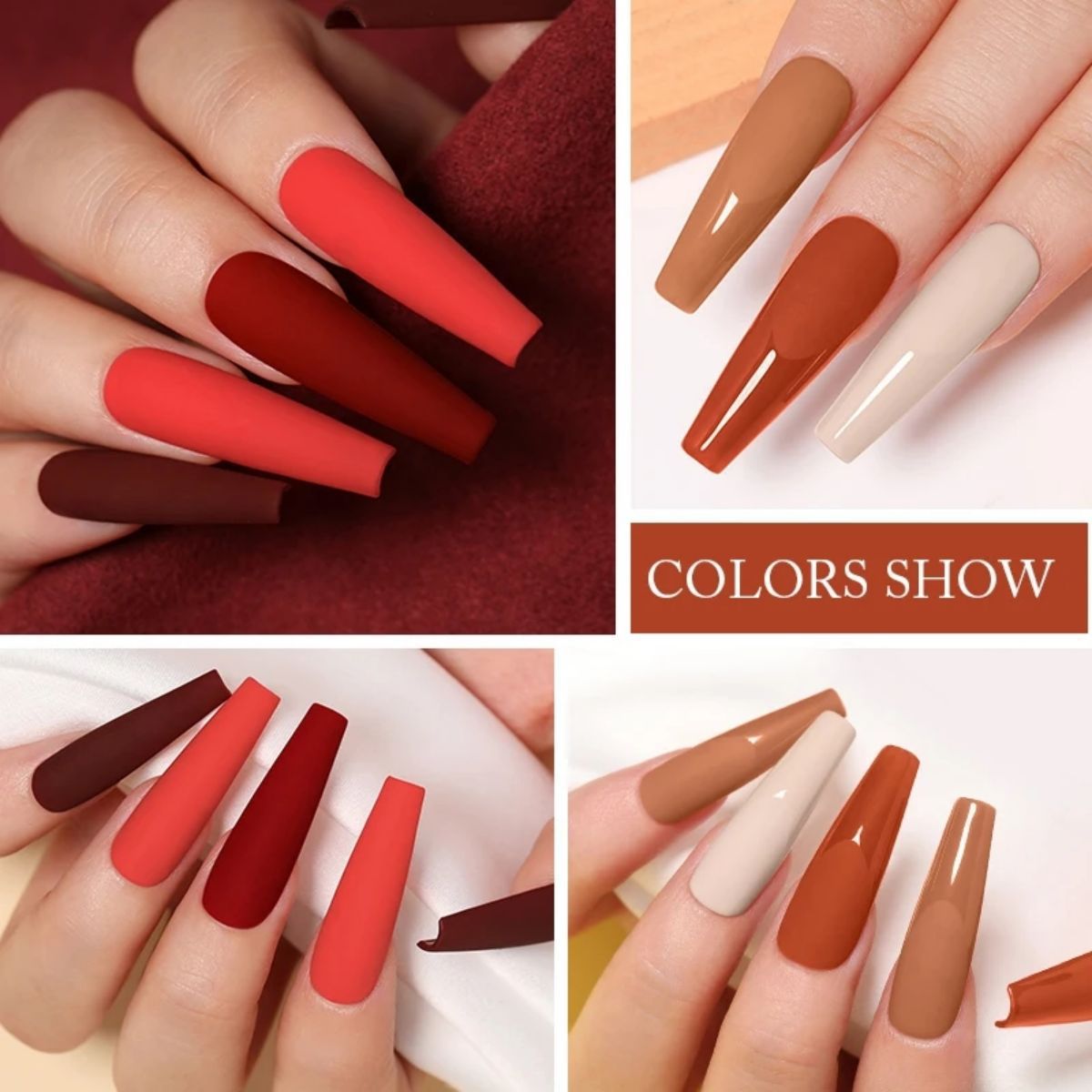Christmas 10 Colors Nail Gel Polish Set Popular Nude Red Green Gold Silver Glitter Nail Polish Salon Gel Manicure Diy At Home Nail Art 7.3ml*10colors/set
