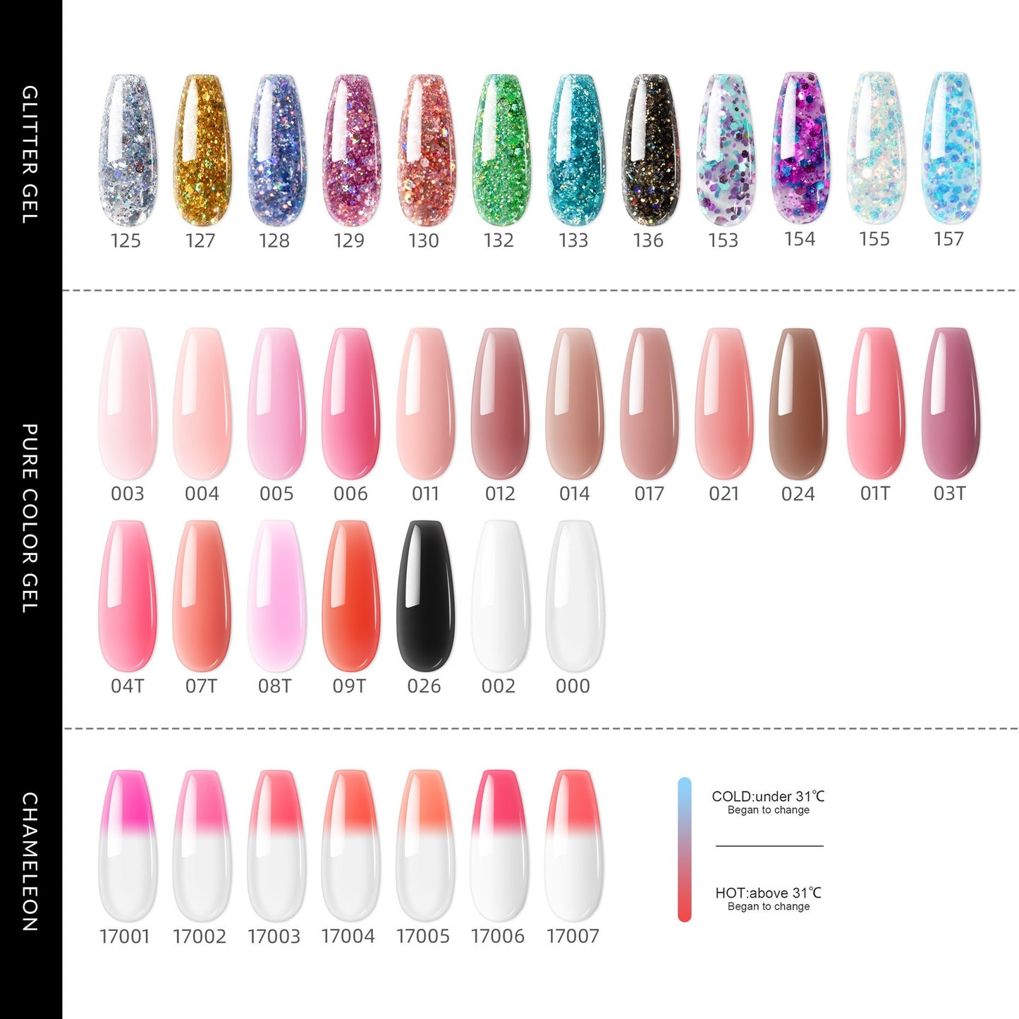 12 Colors Poly Nail Gel 30g