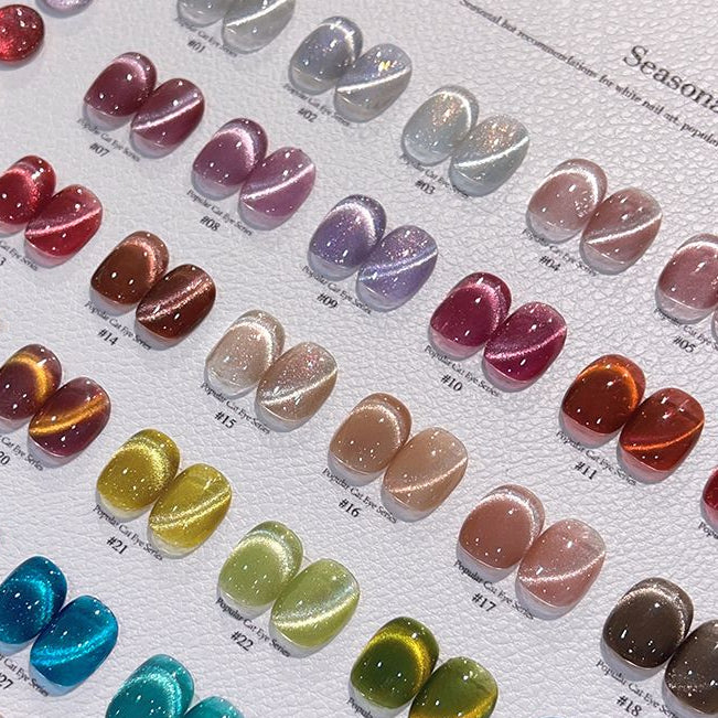 Miss Gooey 30 Colors Cat's Eye Gel Nail Polish Kit 10ml/pcs (with Display Board)