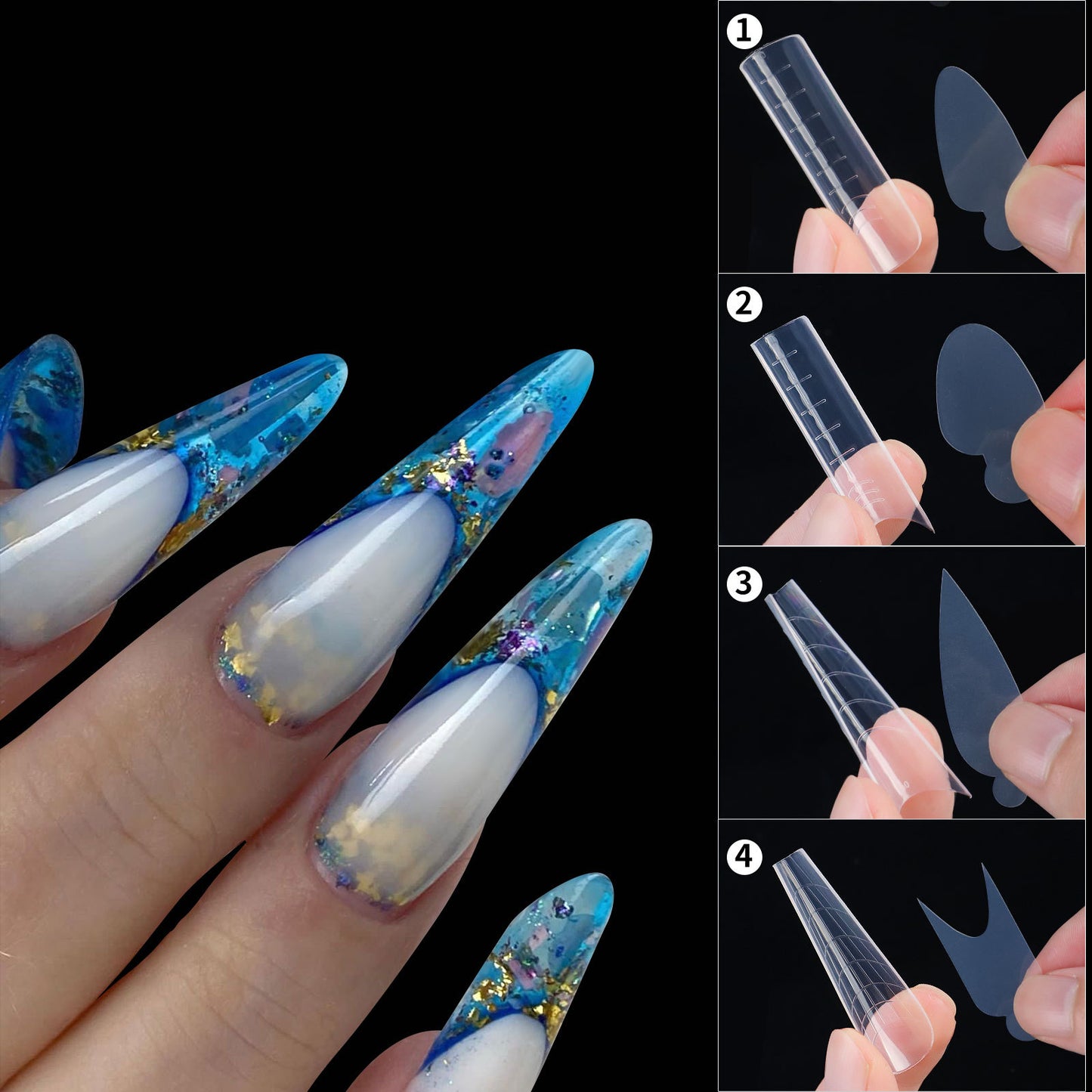 288pcs Polygel Nail Forms