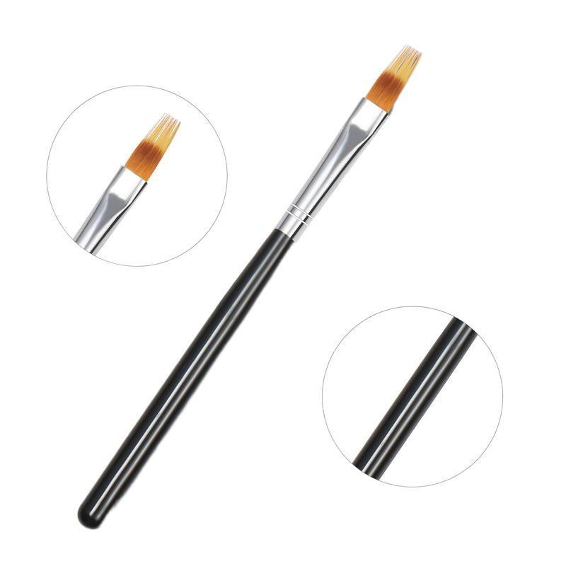 Nail Ombre Brush with Wood Handle