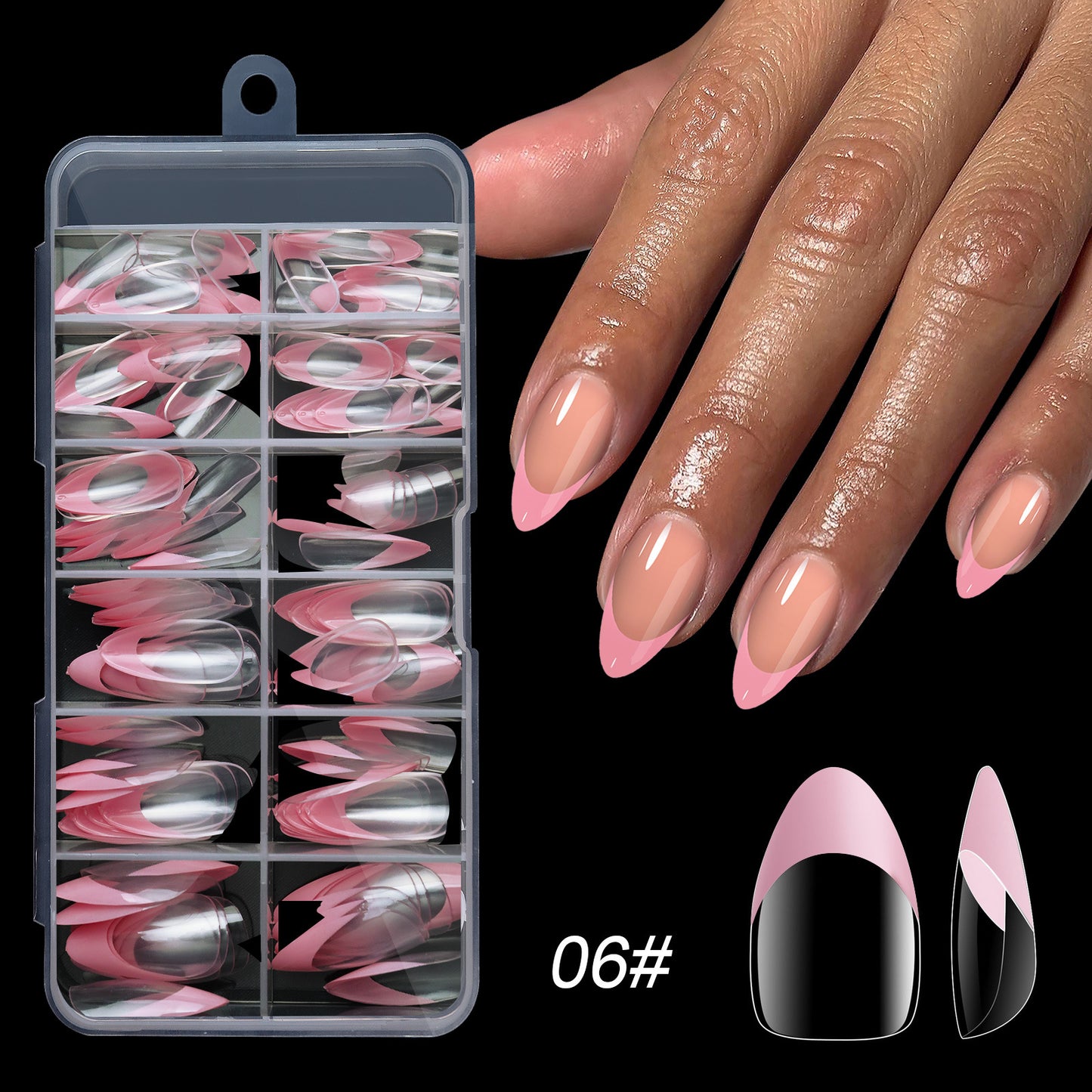 120 PCS French Tip Press On Nails